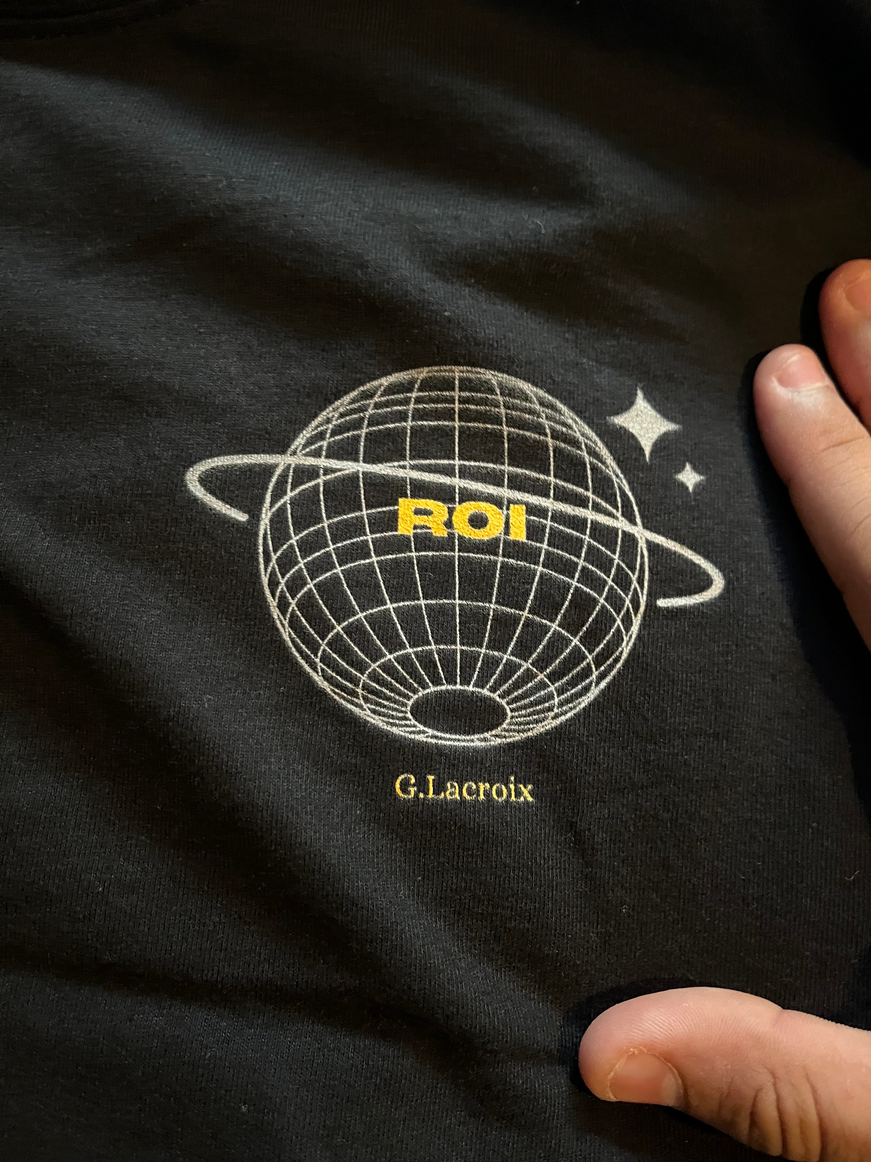 T-shirt noir streetwear « Roi » – G.Lacroix